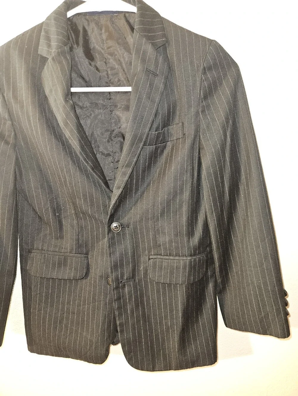 Chaps Boys Striped Suit Jacket Size 10 Reg
